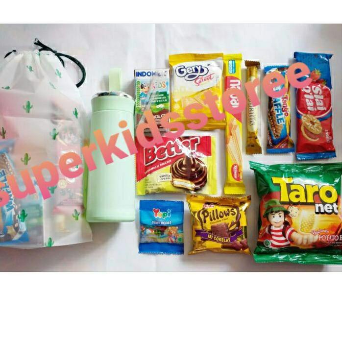 

Lagi Trend PAKET SNACK ULANG TAHUN ANAK BOTOL MINUM GOODIE BAG ULTAH ANAK / SNACK HADIAH / PAKET SANTUNAN PAKE TAS RT4+