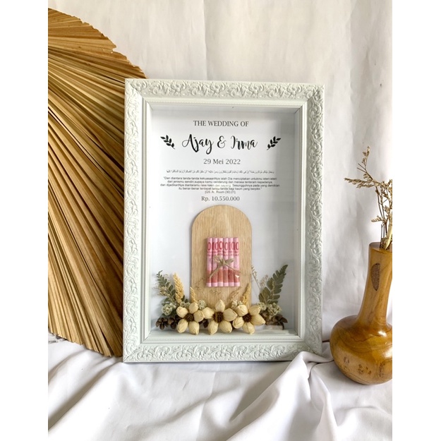 mahar nikah rustic mahar pernikahan plywood rustic