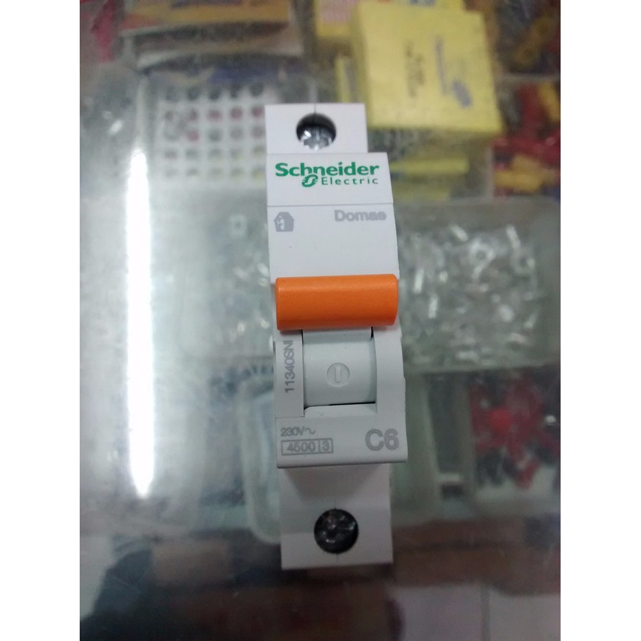MCB Mini Circuit Breaker Domae Schneider 6A 6 Ampere Amper 1 Pole