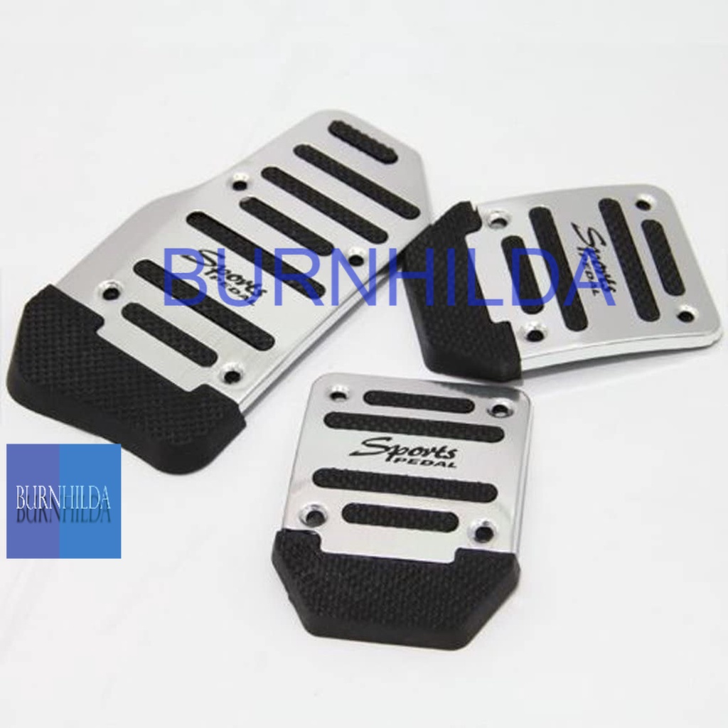 Cover Aluminium Pedal Gas Mobil | Universal Car Vehicle Non-slip Alloy Pad Pedal Aluminium Foot Treadle Cover Non-Slip Automatic Car Vehicle Auto Brake Gas Pedals Cover Set accesoris mobil motor burnhilda