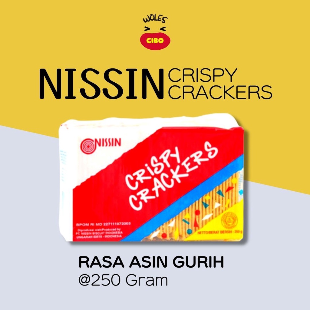 Jual Nissin Crispy Crackers Biskuit 250 Gram Shopee Indonesia