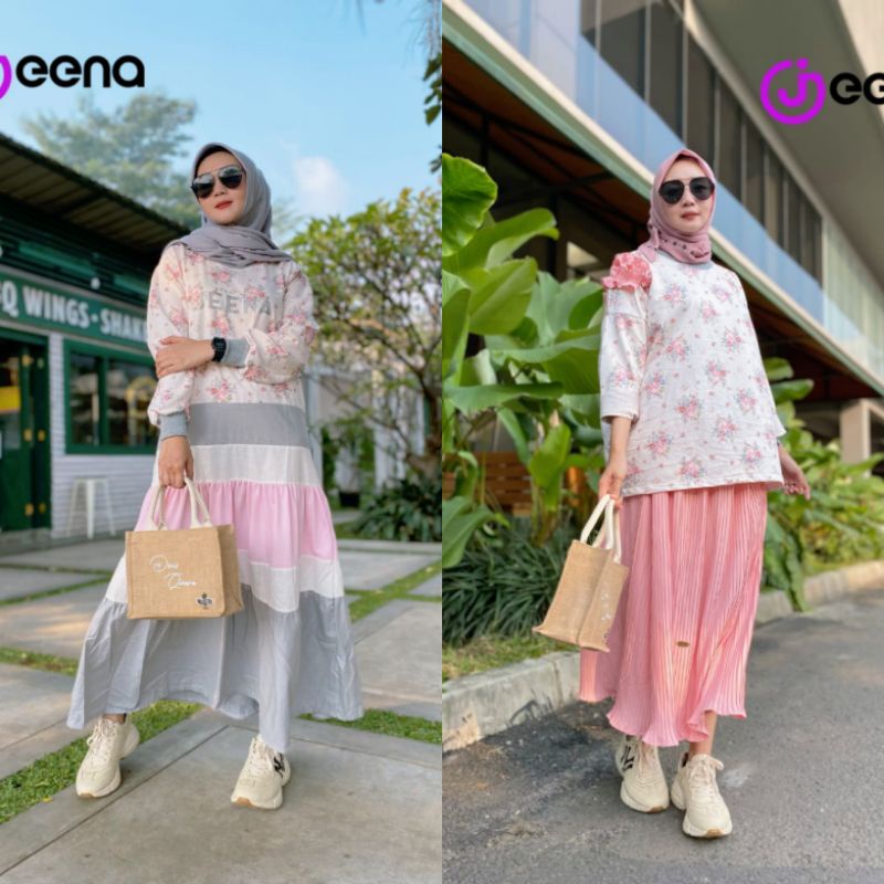 gamis flower pink new Prod by jeena