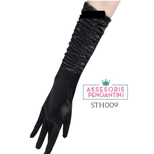 [PRODUK TERLARIS] SARUNG TANGAN PENGANTIN SATIN AKSESORIS PESTA WEDDING GLOVES STH009