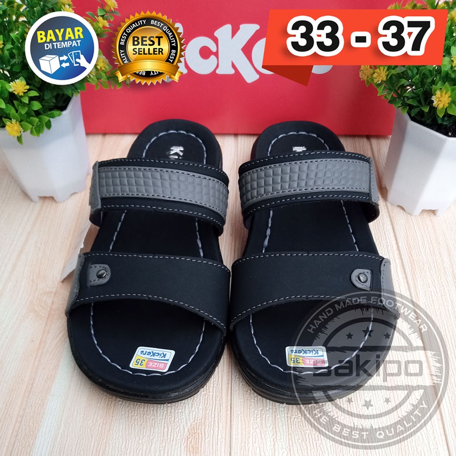 PROMO 3.3 FASHION SALE !! SANDAL KIDS ANAK SLOP BAN 2 33 - 37 02 TRENDI TERBARU TERMURAH KEKINIAN / SAKIPO