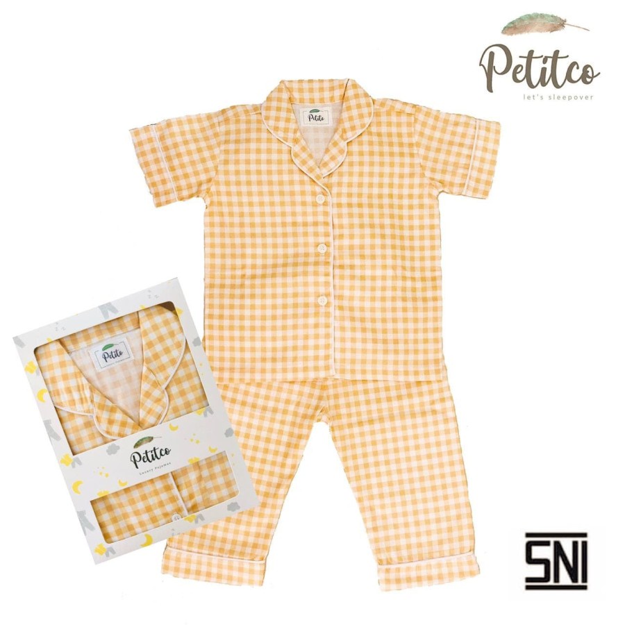 PETITCO GINGHAM COLLECTION - PIYAMA ANAK