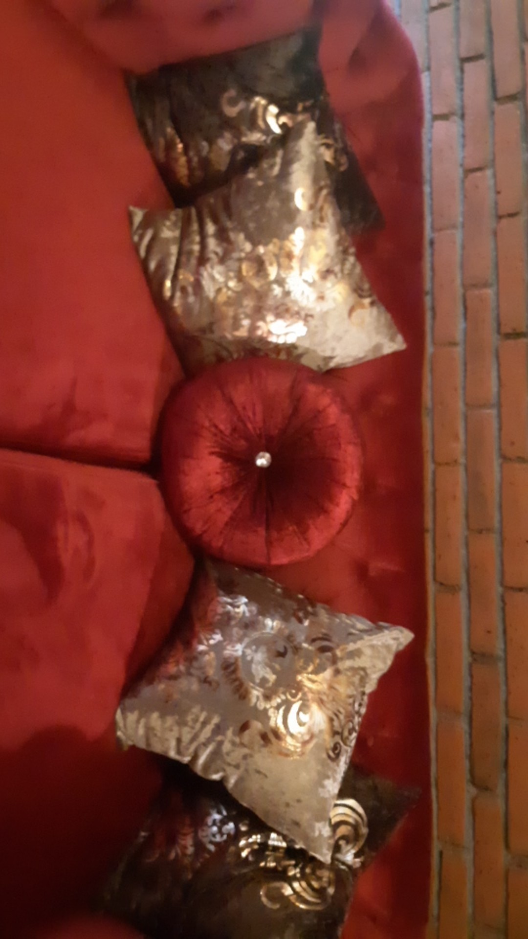 Bantal Bulat Bludru, Bantal Bulat 40cm, Bantal Bulat Sofa