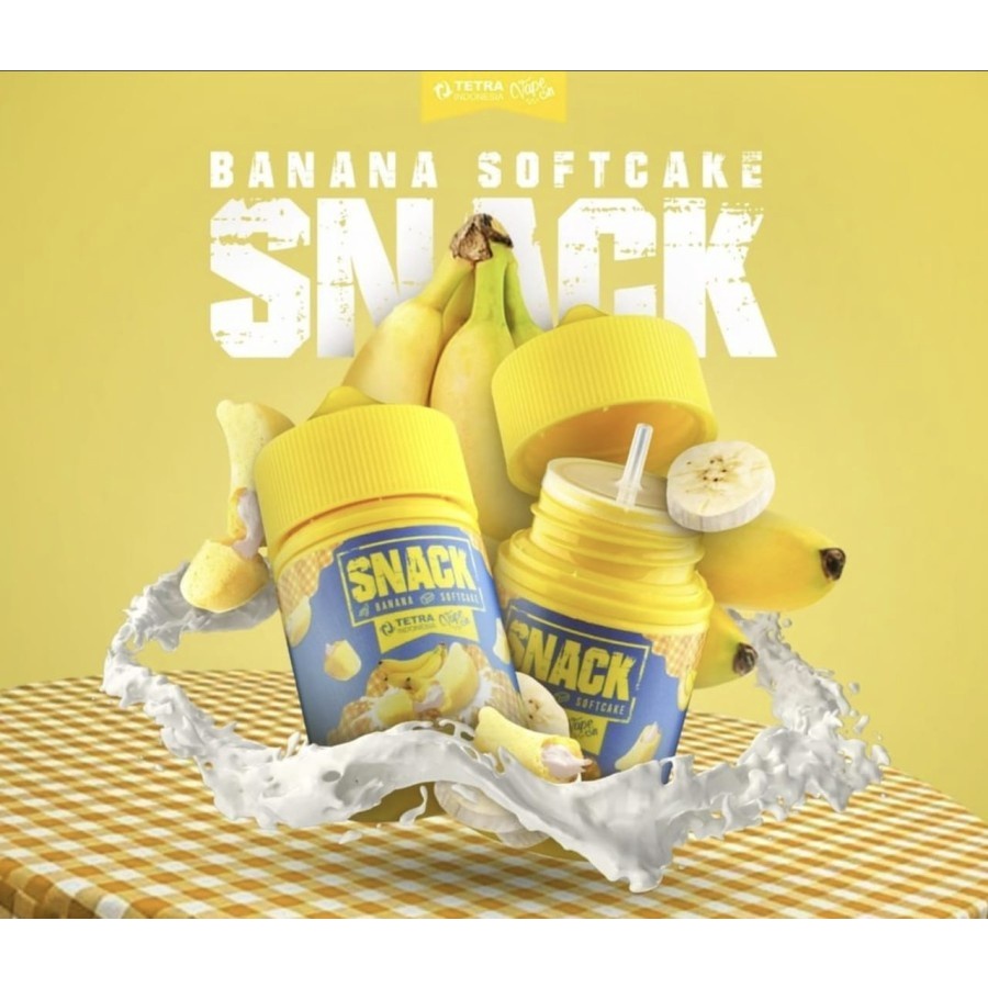 SNACK BANANA SOFT CAKE SNACK V2 BANANA 60ML by TETRA X VAPEON