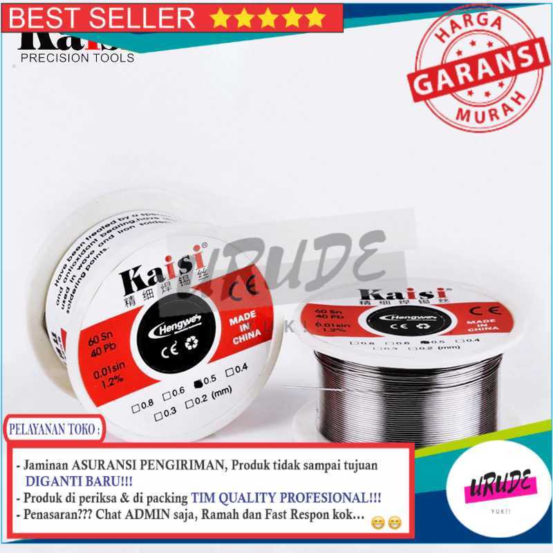 GS8 Kawat Timah 50G Solder Tin Lead Sn60/Pb40 0.3mm Kaisi