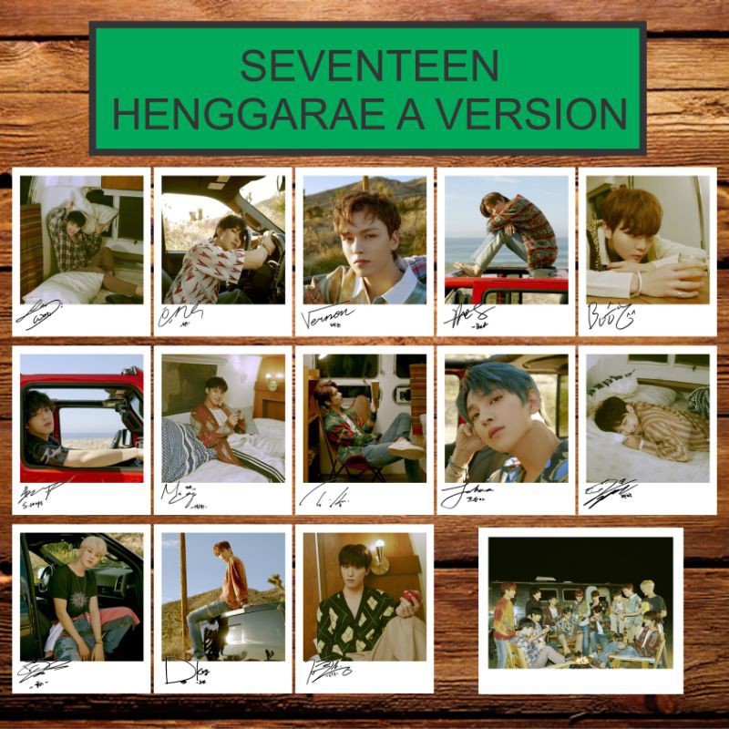 SIGNED KPOP POLAROID SEVENTEEN HENGGARAE