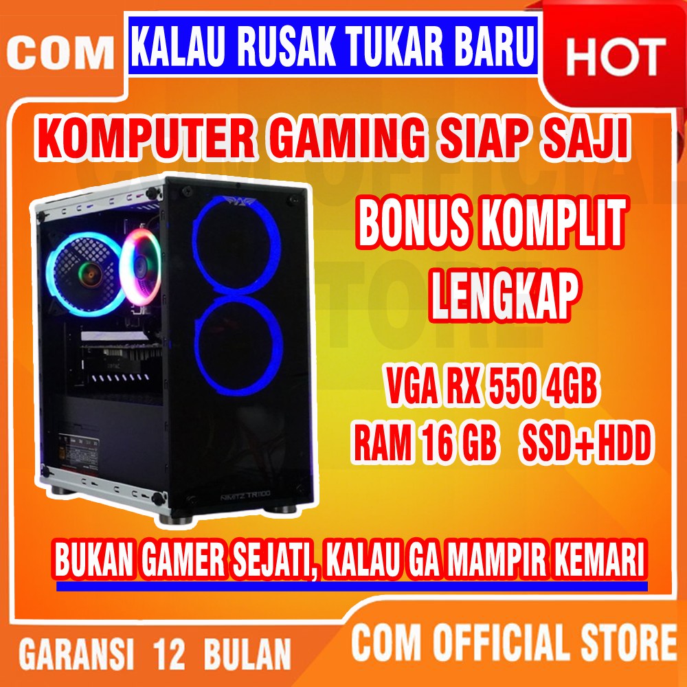 Bergaransi (GGP) paket PC komputer computer i7 fullSet GAMING EDITING DESAIN GRAFIS rakitan full set