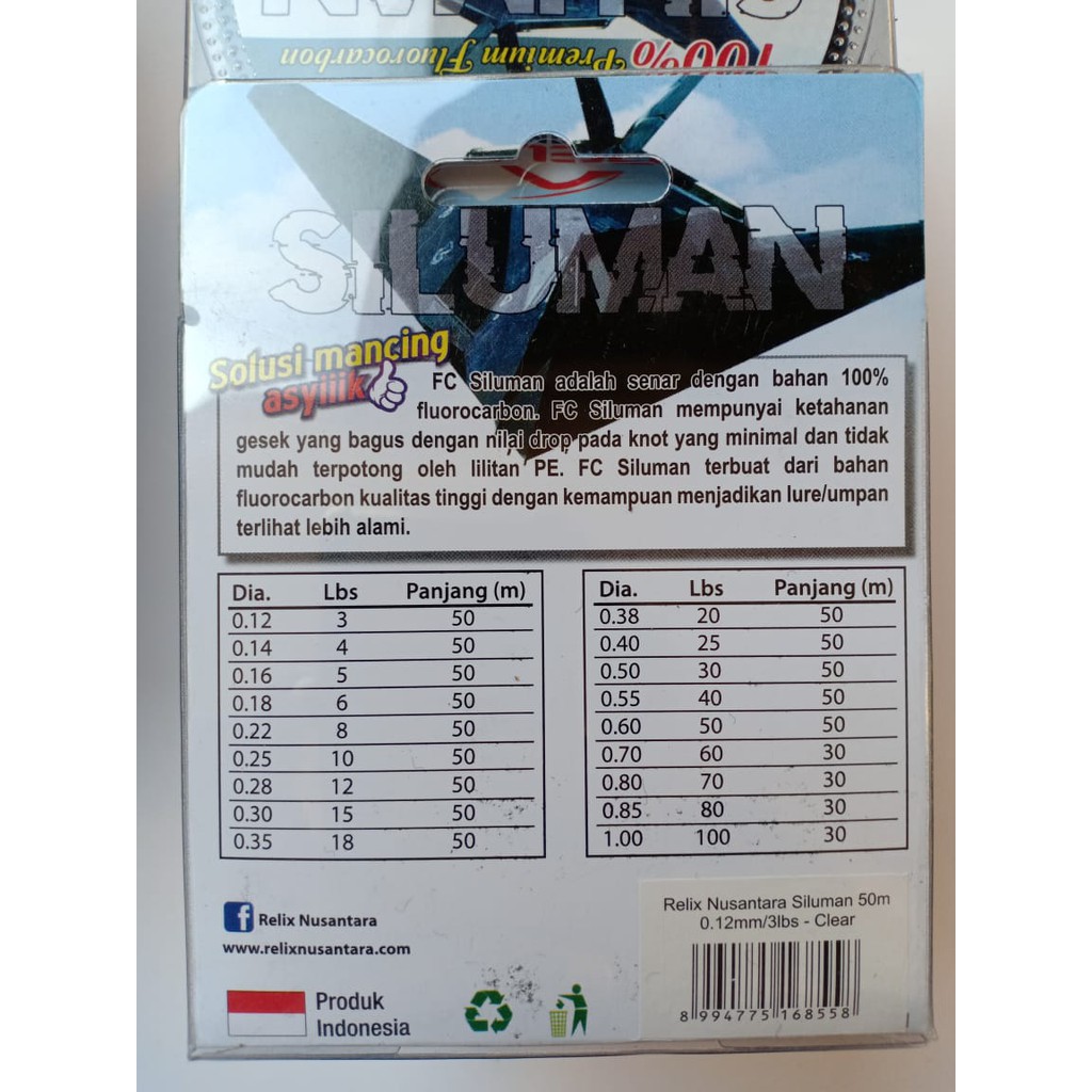 Senar Pancing Leader Relix Nusantra Siluman Terbaik Kuat