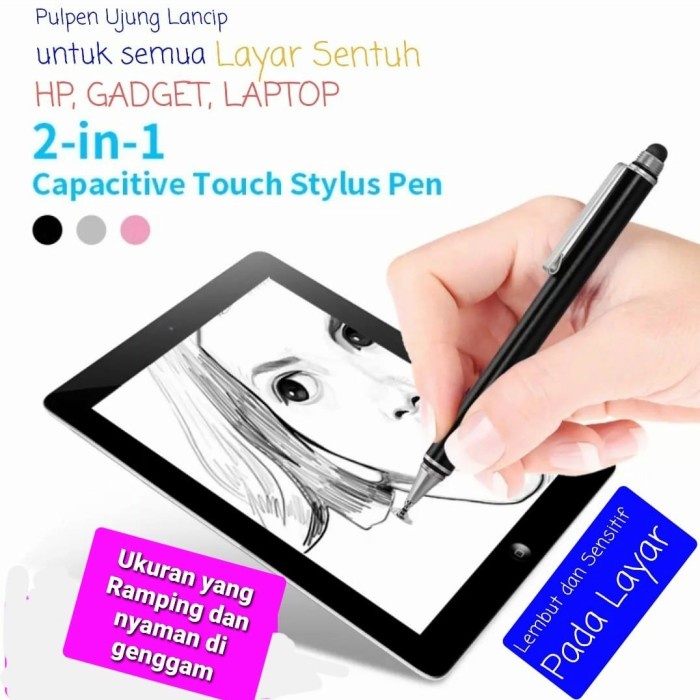 

Pulpen Pen Stylus Layar Sentuh Untuk Hp Android Iphone Ipad