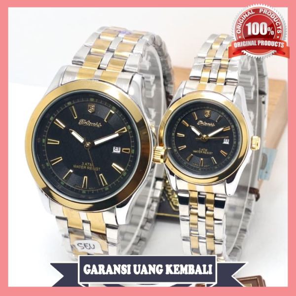 Jam Tangan Couple Tetonis Original Water Resist Simple