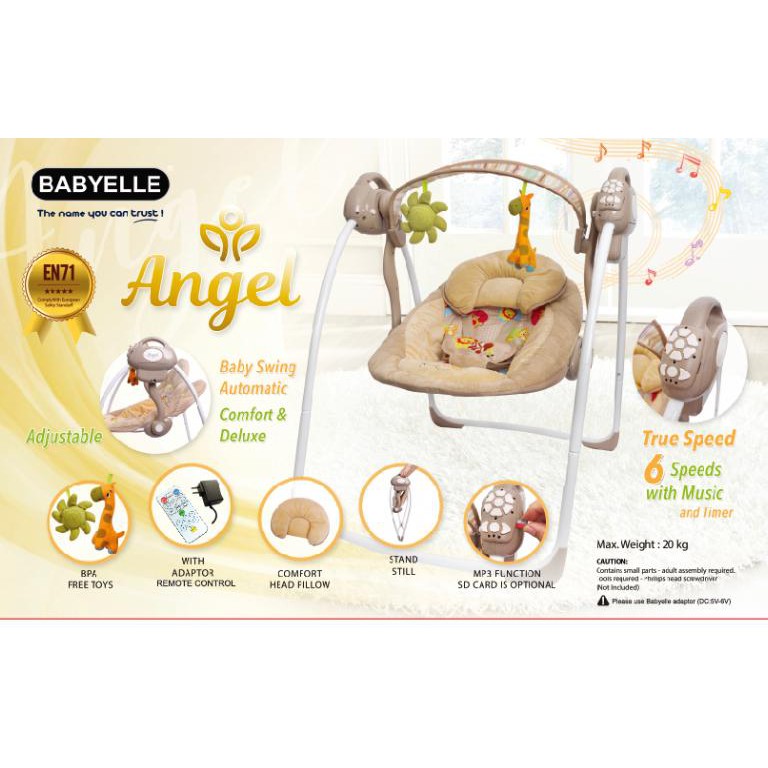 Bouncer Babyelle swing Angel Elektrik/ayunan elektrik plus bubble 8k