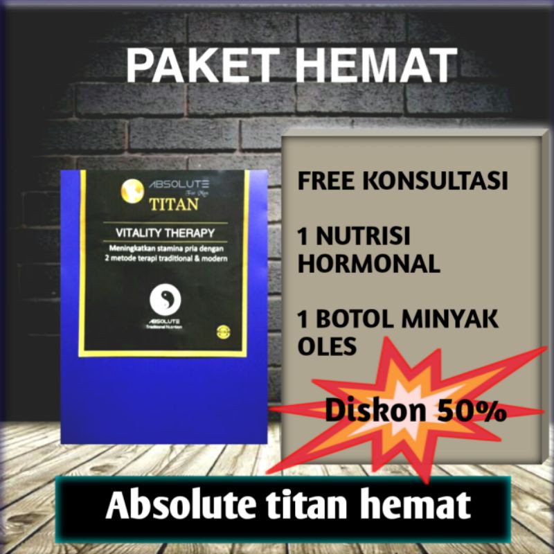 OBAT SEX PRIA DEWASA ABSOLUTE TITAN for men (paket hemat)