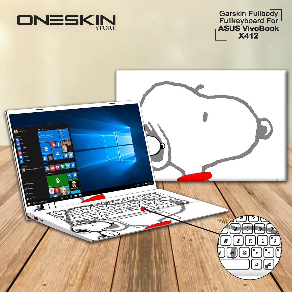 Garskin Laptop Cover Laptop Asus X412FL X412UA X412UB X412UF Fullbody