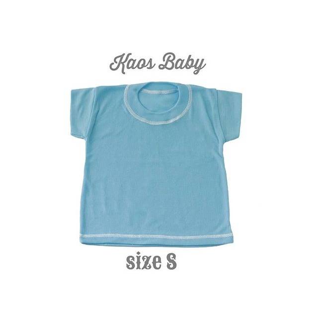 Kaos Bayi Polos/Kaos Oblong Bayi/Baju Bayi Warna Stabilo