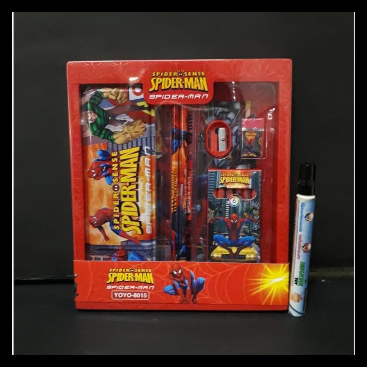 

STOK BARU PAKET ALAT TULIS STATIONERY SET SPIDERMAN ALAT TULIS ANAK - ANAK PAKET ALAT TULIS MURAH