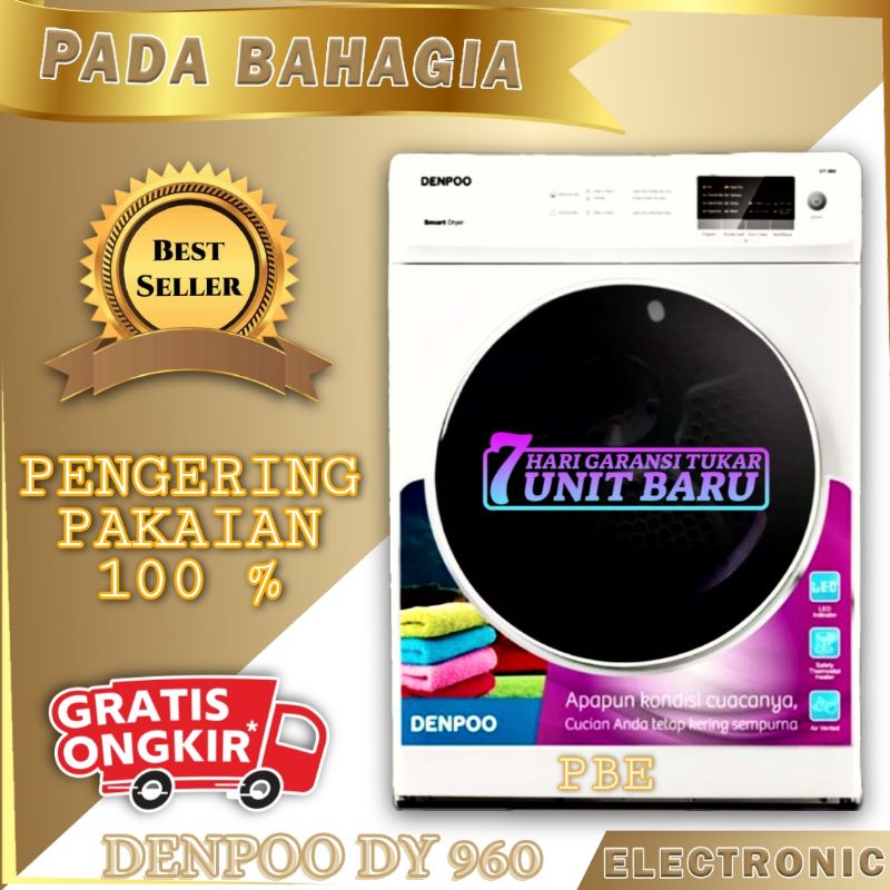 PENGERING PAKAIAN 100% 9 KG DENPOO DY 960