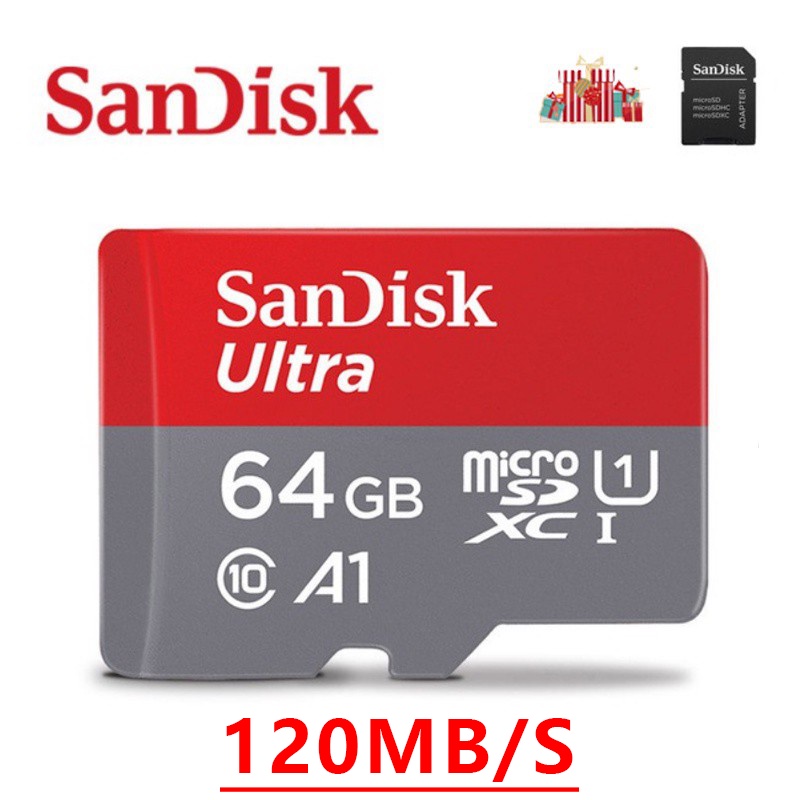 【COD】Memory Card 64GB 128GB 256GB 32GB Micro SD Card Class10 UHS-1 Memory Card A1 100MB/s Original-64GB【120MB/S】