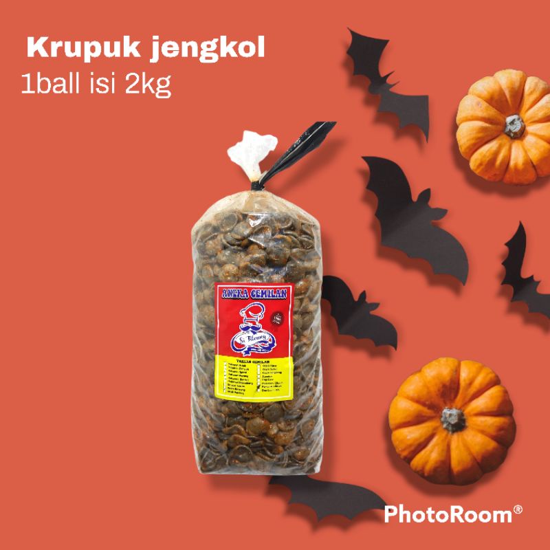 

krupuk jengkol bantat si tileung 1 ball isi 2kg/grosir aneka cemilan bandung