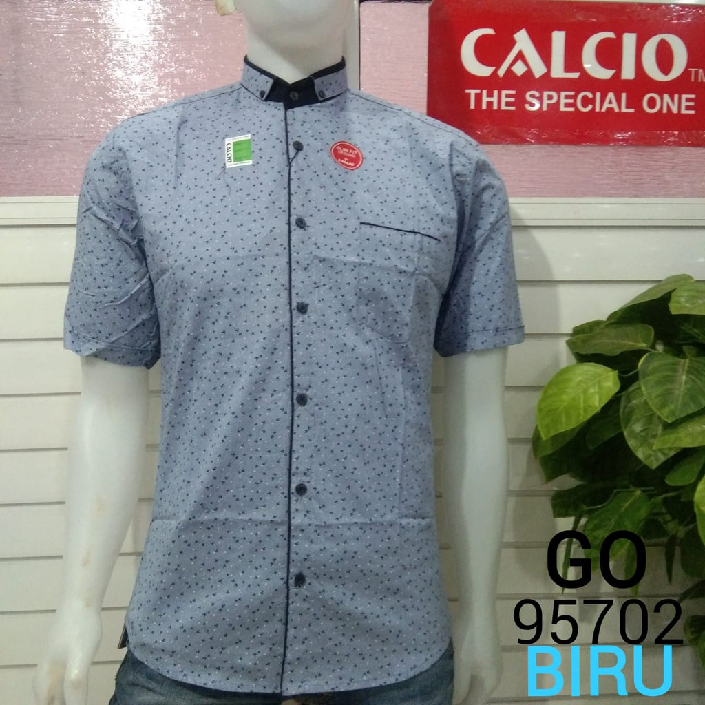 gof CALCIO SHIRT SLIMFIT Kemeja Cowok lengan pendek 100% original!