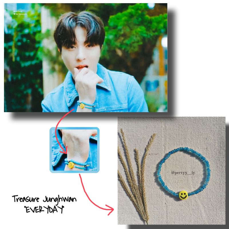 Treasure Junghwan Bracelet - Gelang Treasure Junghwan - KPOP - Gelang Manik Beads