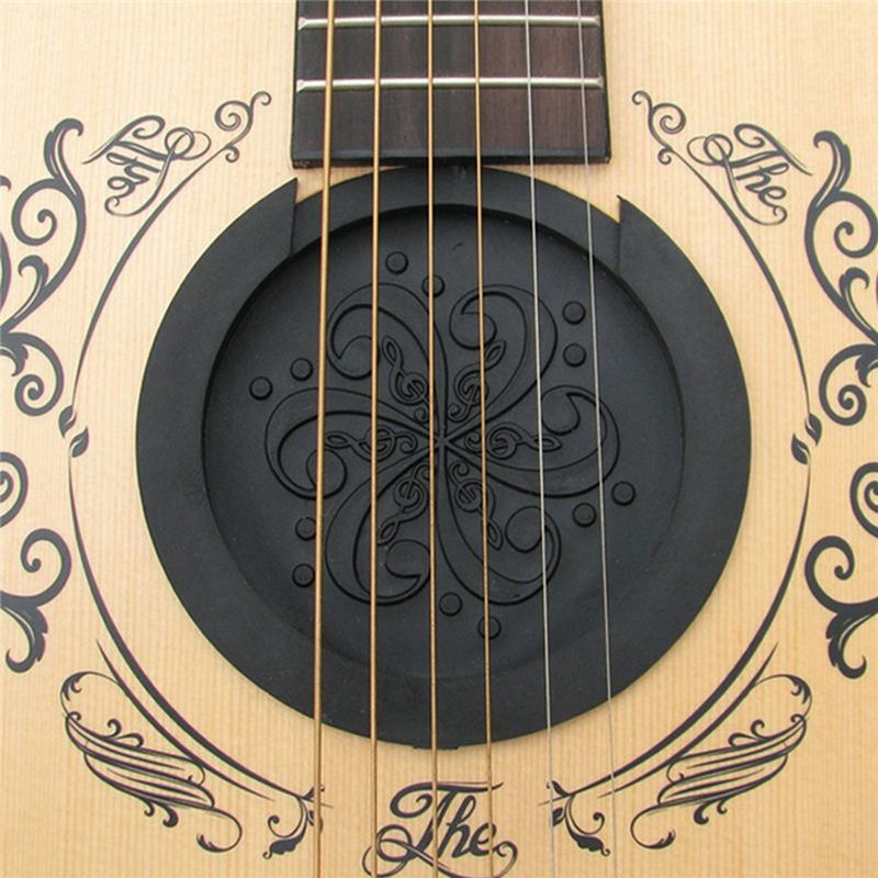 Sound Hole Penutup Lubang Gitar Akustik 40&amp;41 Inch - Black