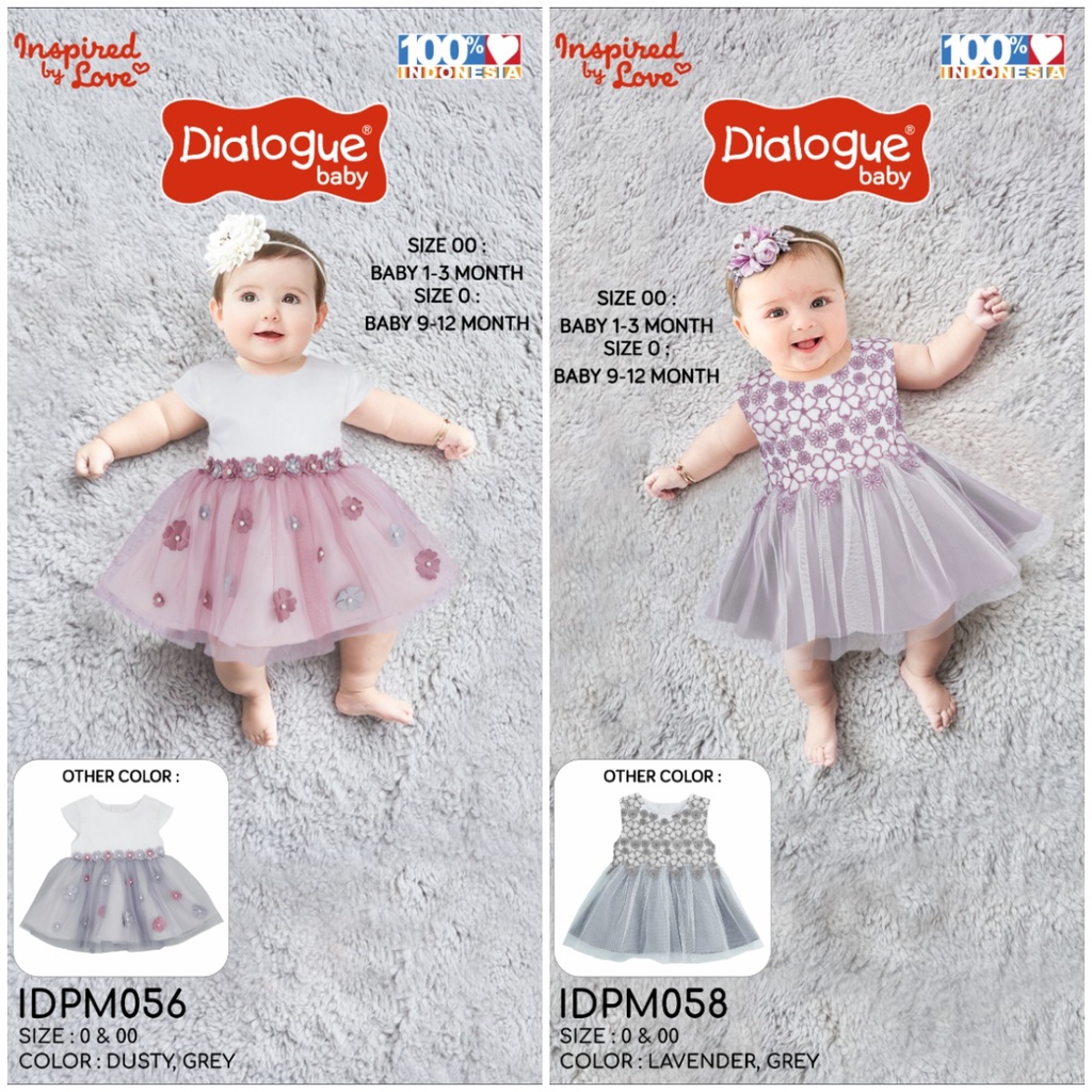 Dialogue Baby Dress Premium | Gaun Bayi