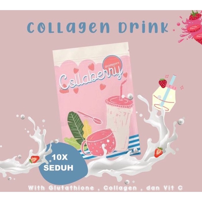 GEAMOORE COLLAGEN drink 55 gr / minuman collagen geamoore / collaberry / collachoco