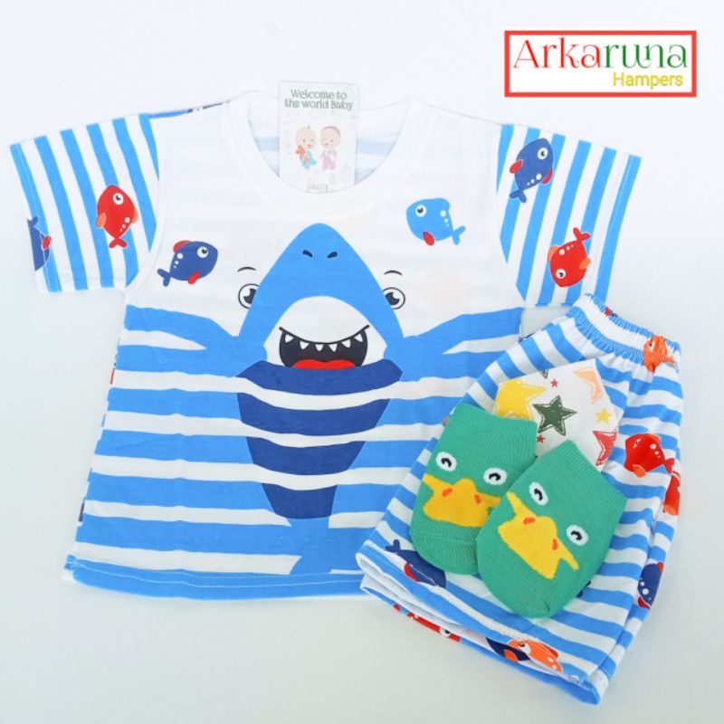 Hampers Hamper Hempers Kado Parcel Hadiah Gift Set Lahiran Anak Bayi Baby Laki Laki Cowok Newborn-6