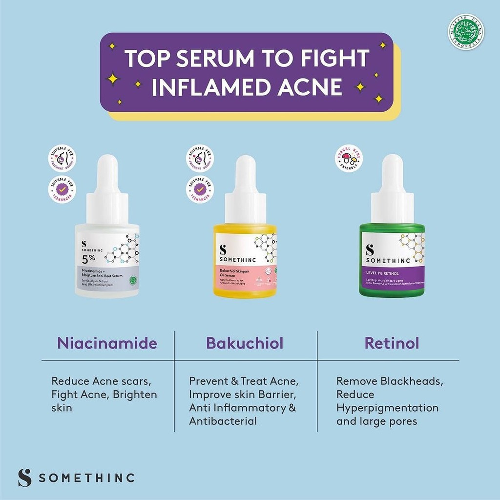 SOMETHINC Serum | Niacinamide | Hyaluron B5 | Aha Bha Peeling | Bakuchiol Serum | Salicylic Acid | Dark Spot | Resurrect  20ml