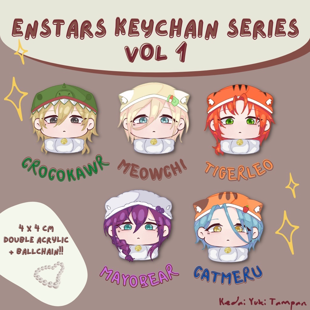 Ensemble Stars Acrylic Keychain | FANMERCH | VOL.1| HiMERU, LEO, EICHI, MAYOI, KAORU |
