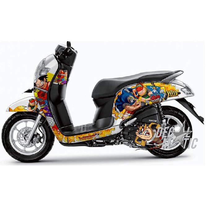 Decal Scoopy Full body Scoopy  Stiker full body Scoopy FI 2012 - 2016 FI EPS 2017-2019 Prestige 2020