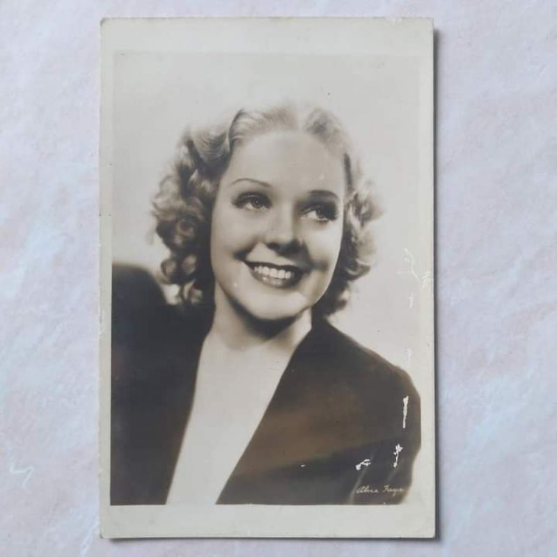 

Kartu Pos Foto Kuno Tua Lawas Jadul ASLI Artis Amerika Alice Faye 1930-1940an