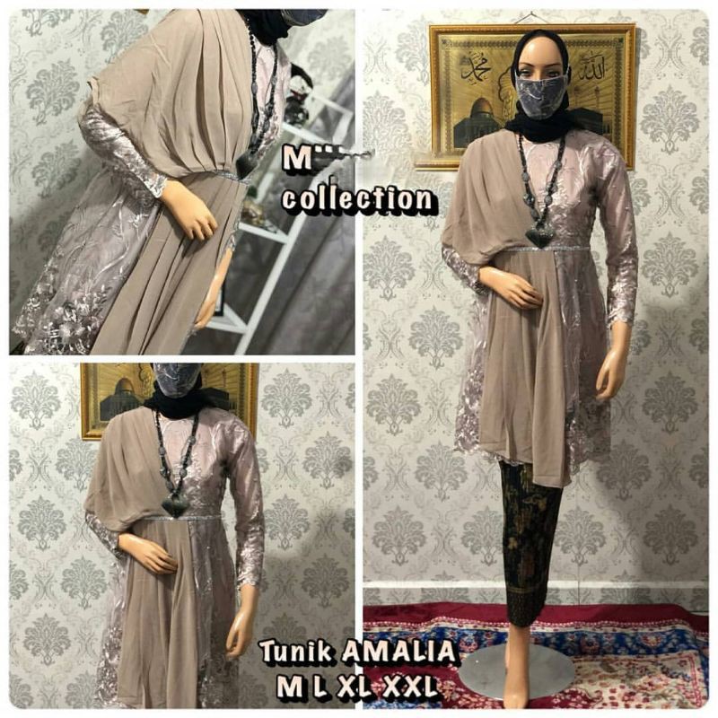 TERBARU - PROMO SET KEBAYA TUNIK AMALIA SELENDANG / KEBAYA OUTFIT KEKINIAN / KEBAYA KONDANGAN-6
