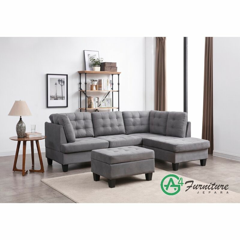 Sudut Sofa Minimalis Americus - Kayu Jati