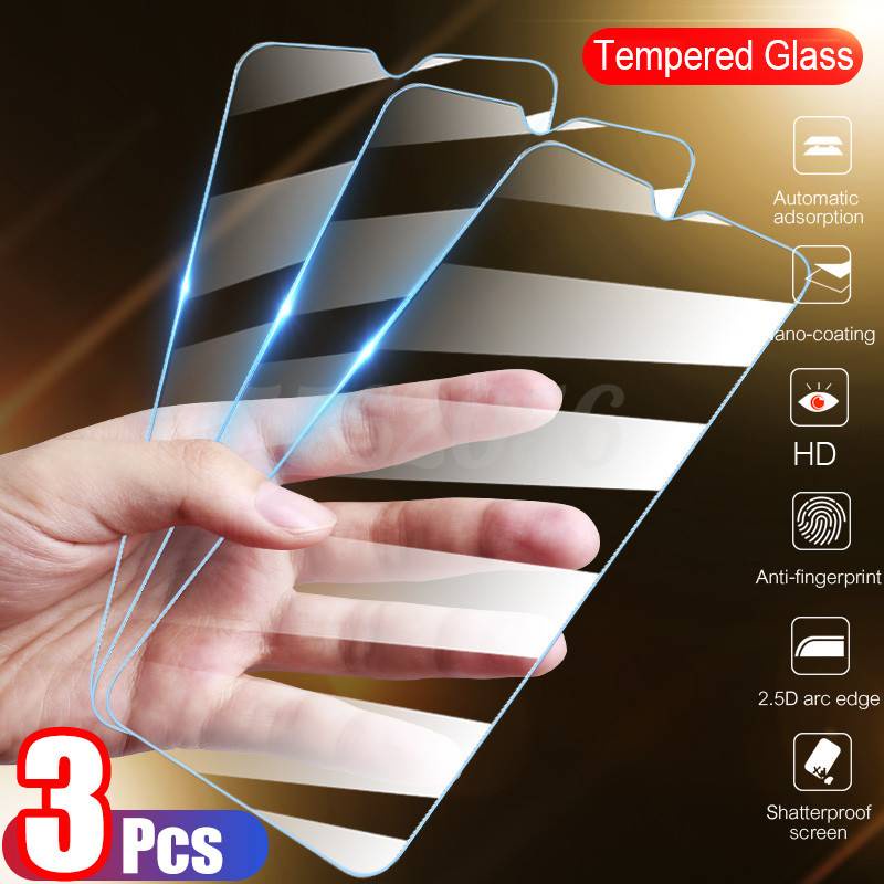 3Pcs Tempered Glass For Huawei P30 P40 Lite P20 P Smart 2019 Screen Protector Protective Glass on Mate Honor 30 20 10 Lite 8X 9X