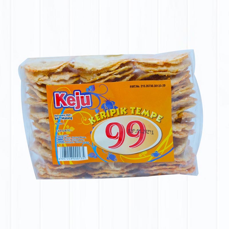 

KRIPIK TEMPE KHAS MALANG 99 ANEKA RASA 250 GRAM