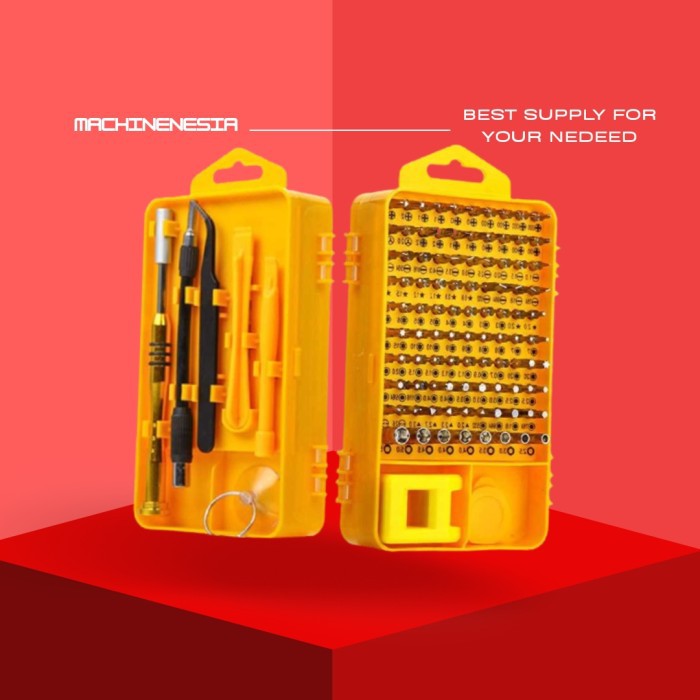 OBENG SET SERVICE HP LAPTOP ELEKTRONIK TABLET KAMERA SCREWDRIVER 108PC