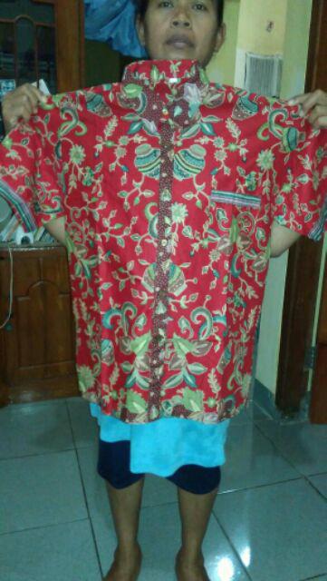 Sarimbit Batik Aziza Gentong Merah Batik Keluarga Seragam Batik Kantor Couple Batik Anak Gamis