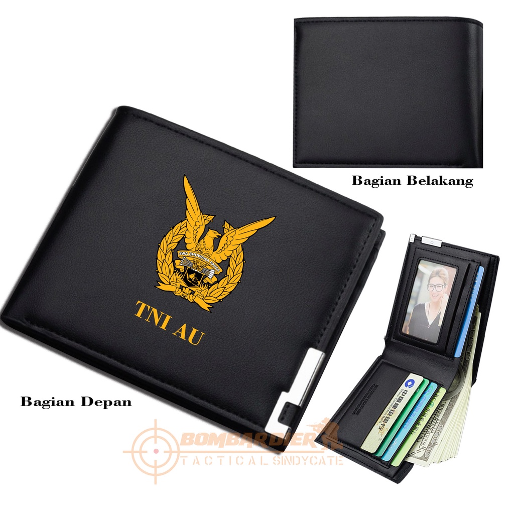 Dompet Pria Lipat TNI AU Dompet Kulit Men Fashion Letter Wallet