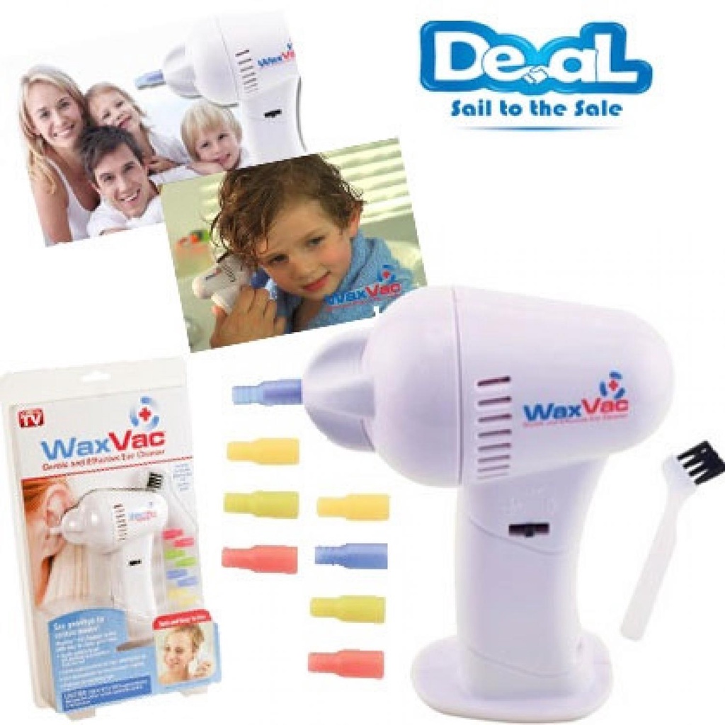 (BISA COD) FTIHSHPElectric Ear Wax Vacuum Vac Wax Removal Pembersih Telinga