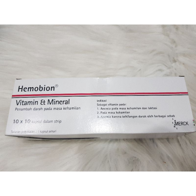 Hemobion vitamin &amp; mineral / 1 strip isi 10 tablet