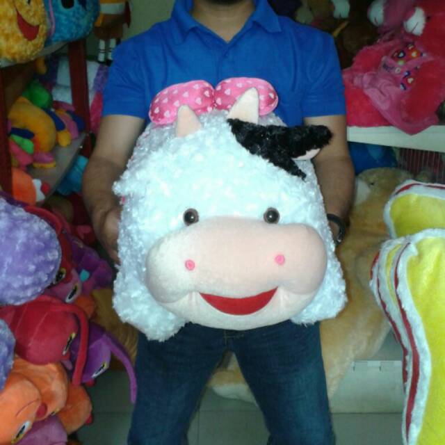 BONEKA SAPI PITA JUMBO / BESAR / BONEKA SAPI BAHAN MAWAR