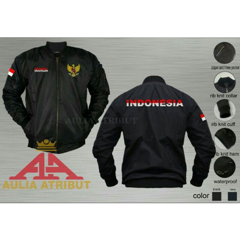 jaket / jaket bomber / jaket pria / jaket anti air / jaket motor motif full bordil garuda logo / jak