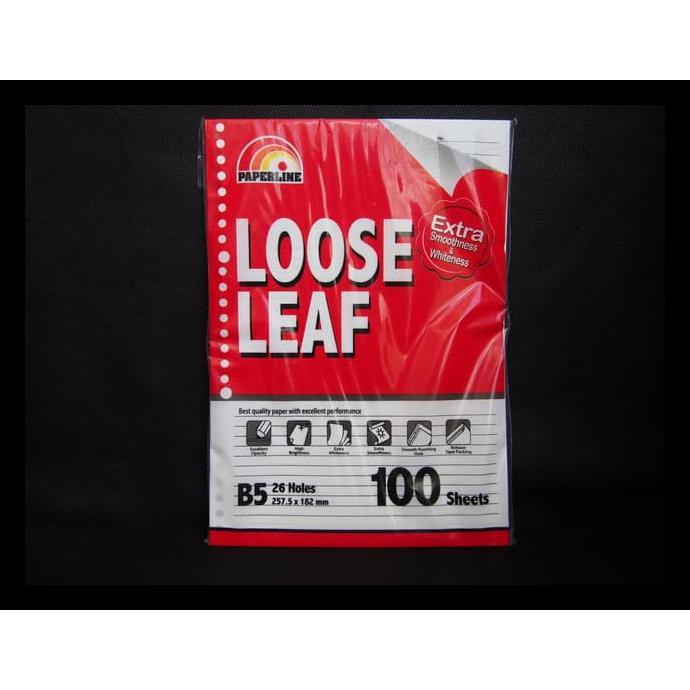 

Refill Loose Leaf Binder Lubang 26 Ukuran B5 Promo