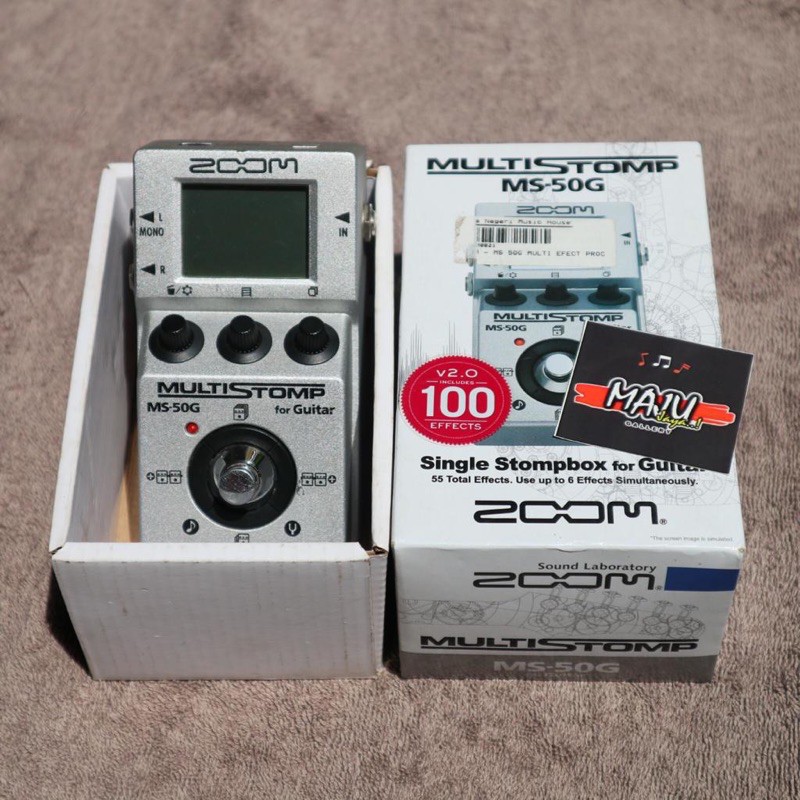 efek pedal gitar elektrik zoom ms50g multi effect