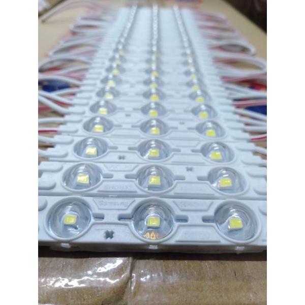 led module 3mata bening/transparan DC-12V white/putih 1,5w