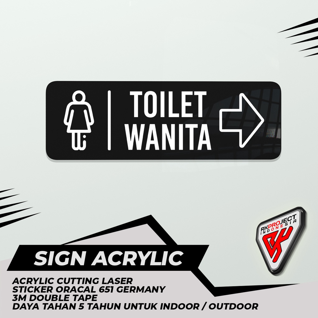 

SIGN BOARD AKRILIK TOILET WANITA KANAN
